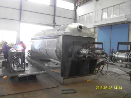 Chemical waste products blade drying