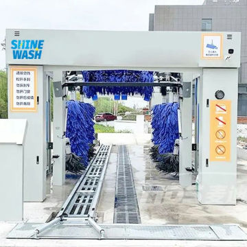 Driving Through Fully Automatic Tunnel Car Washer