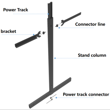 DC12V/24V Guide Rail for Shelf Light Power Track LED System: Safe and Aesthetic Design