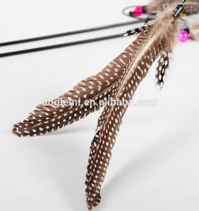 wholesale cat toy / feather cat toy / cat wand with feather/cat dangler with feather/cat teaser with feather