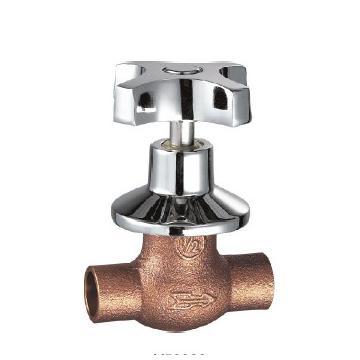 Bronze globe valve with zinc alloy handle and  flange