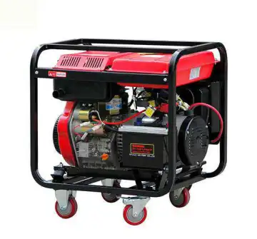 180A Open frame portable diesel welding generator