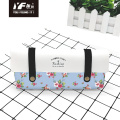Benutzerdefinierte frische Blumenstil PU Lederstifte Hülle & Bag Handtaschen Multifunktionale Tasche