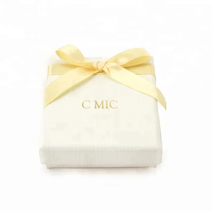 White Bracelet Jewellery Gift Box With Ribbon