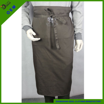 2015 cafe shop promotional heavy cotton long waist apron