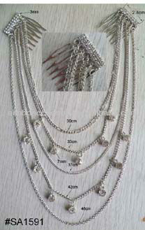 hair comb /twin combs /hair comb chains /rhinestones hair comb /tooth comb /hair accessory/hair jewelry/ hair ornament