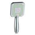 Water saving square handheld shower with self-clean nozzles