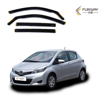 Auto Exterior Accessory Window Shields Visor for Toyota Yaris Mk3 2011-2019 5 Door Hatchback