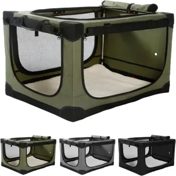 Brighthomey 36 Inch Collapsible Travel Crate for Medium to Large Dogs