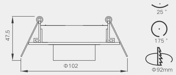 Aluminum Mr16 Fitting