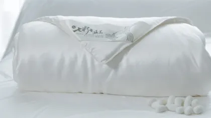 100% Natural Handmade Reversible Bedding: Mulberry Silk and Cotton Quilt Fillings