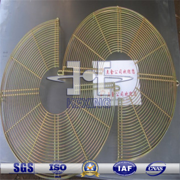 Chrome spiral fan guard fan grill/wire fan cover
