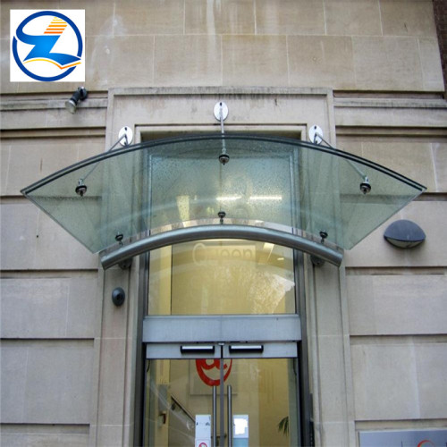 Curved tempered laminated glass bent double toughened glass