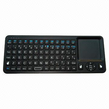 Multimedia Bluetooth Keyboard and Mouse Combo with 2.4GHz Wireless Transmission, Portable to Carry