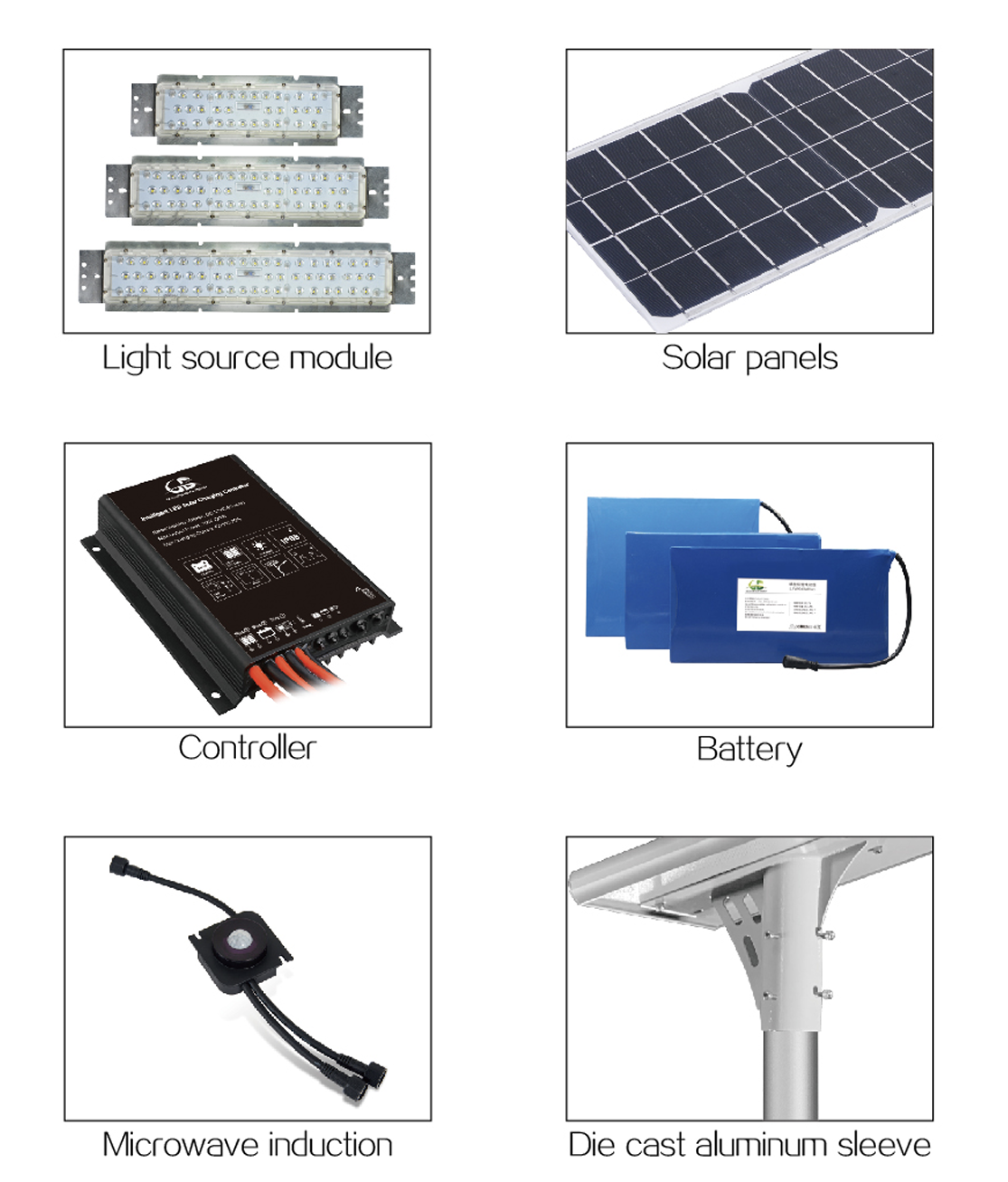 all in one solar street light accessories