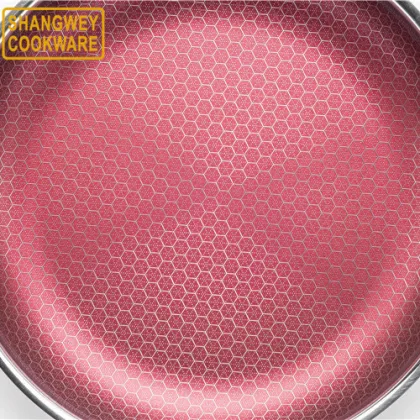16 cm Red Non Stick Coating Fry Pan