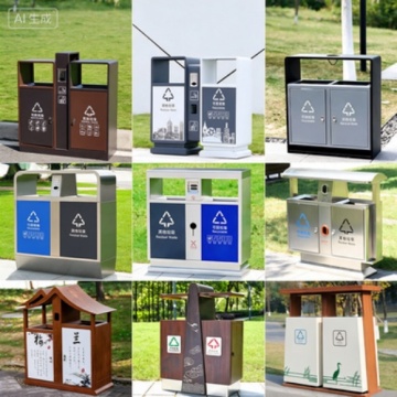 Durable Stainless Steel Outdoor Garbage Containers