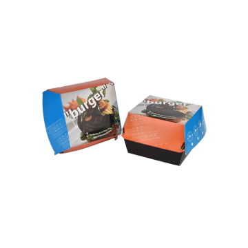 Custom Printed Kraft Corrugated Paper Hamburger Box