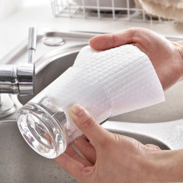 Spunlace de tissu non-tissé jetable roule des lingettes pour la cuisine