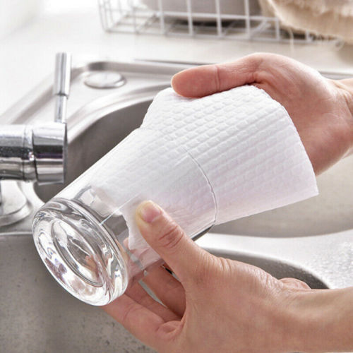 Cleaning Wipes Kitchen Cloth Roll Embossed Rag Dishcloth