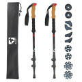 Aluminium Alloy 3 Sections Telescopic Trekking Pole