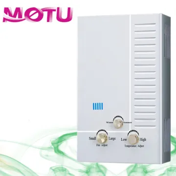 Domestic gas water heater with water flow sensor
