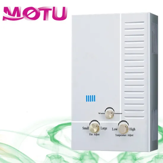 Domestic gas water heater with water flow sensor