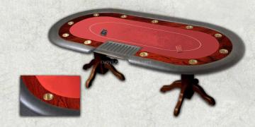 96' high quality Casino poker table with real wood leg