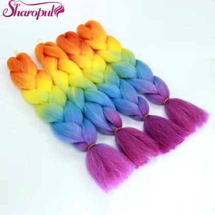 Wholesale Price Synthetic Hair Super Jumbo Braiding Cheap Ombre 24inch Braiding Crochet Hair Extension