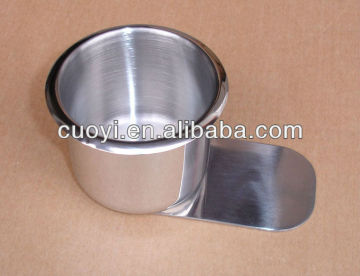 table stainless cup holder with slide