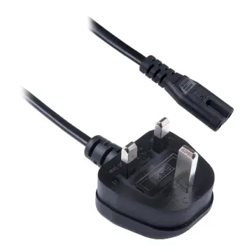 Malaysia PVC Materials 1.5m uk ac power cord with fuse