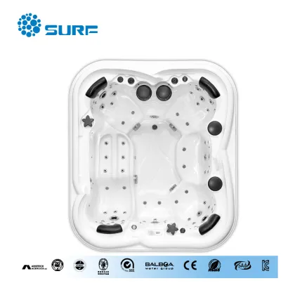 Hot sale luxury family use USA Balboa control system outdoor aqua massage aqua massage spa