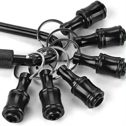 2024 Durable 1/4 Inch Hex Shank Screwdriver Bits Holder: Fast Change Bit Adapter with Keychain Extension