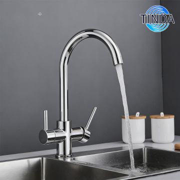 Sleek Minimalist Kitchen Faucet with Premium Metal Finish