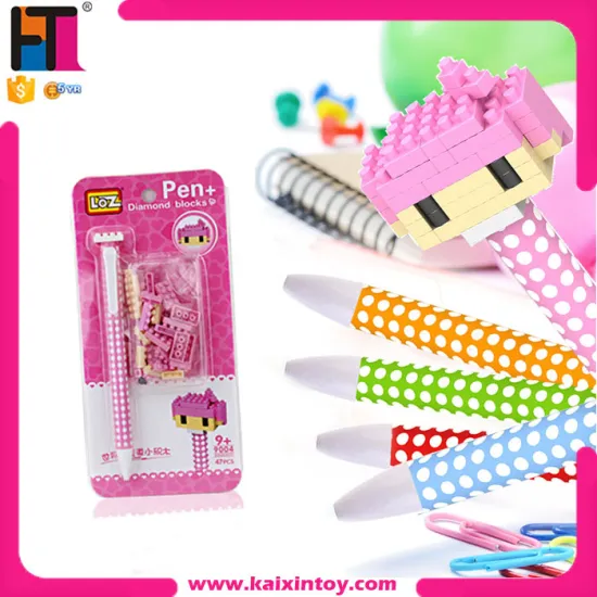 8 designs LOZ Mini Diamond Blocks Pens Children Educational Toys
