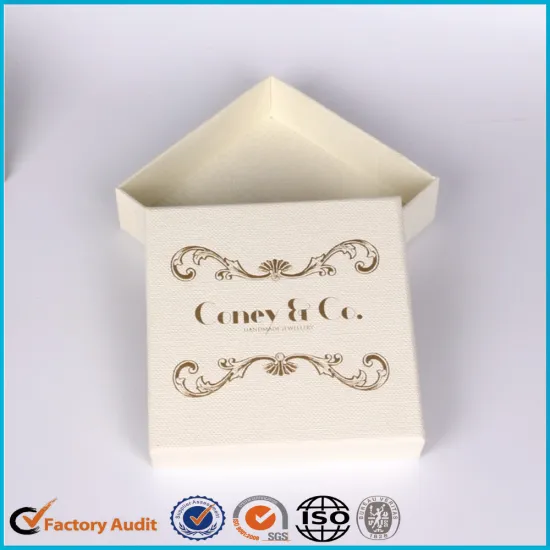 White Jewellery Paper Boxes With Logo