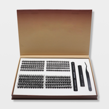 Easy Makeup Fan Clusters Practical Toolkit: Bond, Seal, Remover, Tweezers & DIY Eyelashes Kit