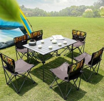 Modern Park Carbon Steel Garden Outdoor Picnic Folding Camping Tables - MORE DESIGN Low Price Wholesale Free Sample