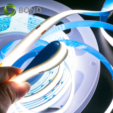 3 Years Warranty Flexible White COB LED Strip, 320led/480led, CE ROHS Certified, 12V/24V, Warm White 6000K, 100ft