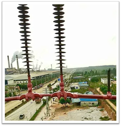 Overhead power line insulation sleeve