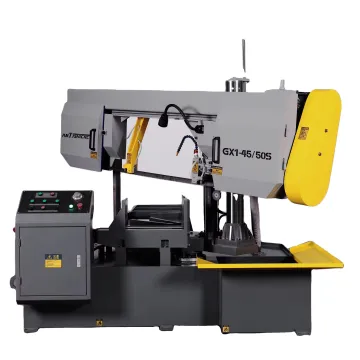 Factory Price ANTISHICNC GX1-45/50S Semi-Automatic Horizontal Rotary Metal Cutting Band Saw Machine for Industrial Use