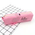 Flamingo style cute canvas pencil case