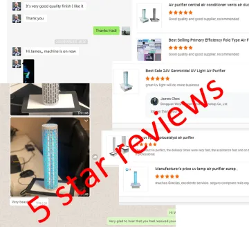 HVAC air purifier with ozone AIR ULTRA filter