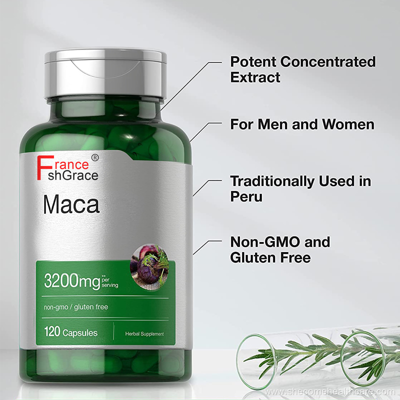 organic maca supplement Non GMO maca root capsules