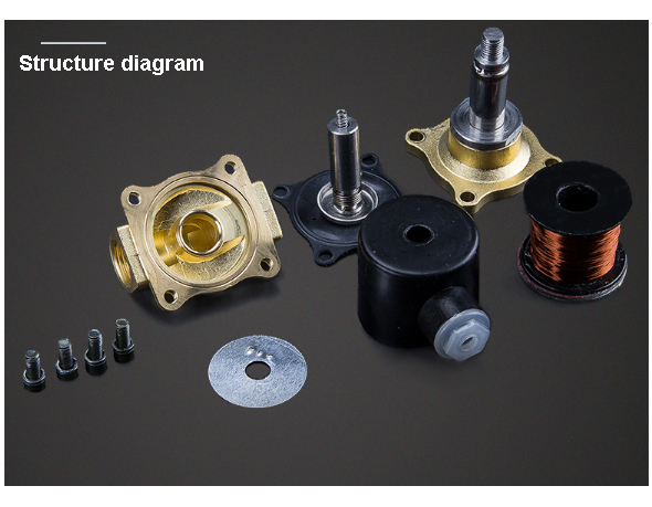 Structure diagram of 2W200-20 solenoid valves