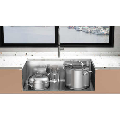 Meiaoo 3219 &quot;&quot; Kitch Kitch Steel Double Double Double Bink