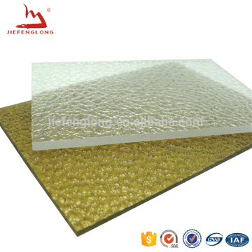 Gold Supplier polycarbonate embossed sheet price