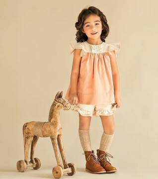children girls flutter sleeve tunic dress set