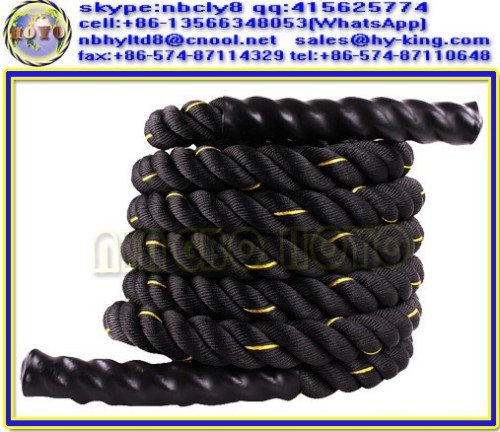 1.5" fitness rope workouts , polyester ropes training , exercise with rope