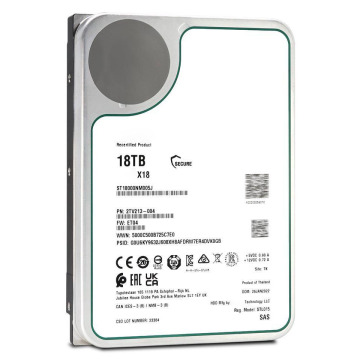 Disque dur SAS 18 To: 7200 tr / min, cache 256 Mo, vitesse de 12 Go / s, 3,5 \ "DHD interne